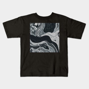 Grayscale and Gray Monochrome Inkscape Kids T-Shirt